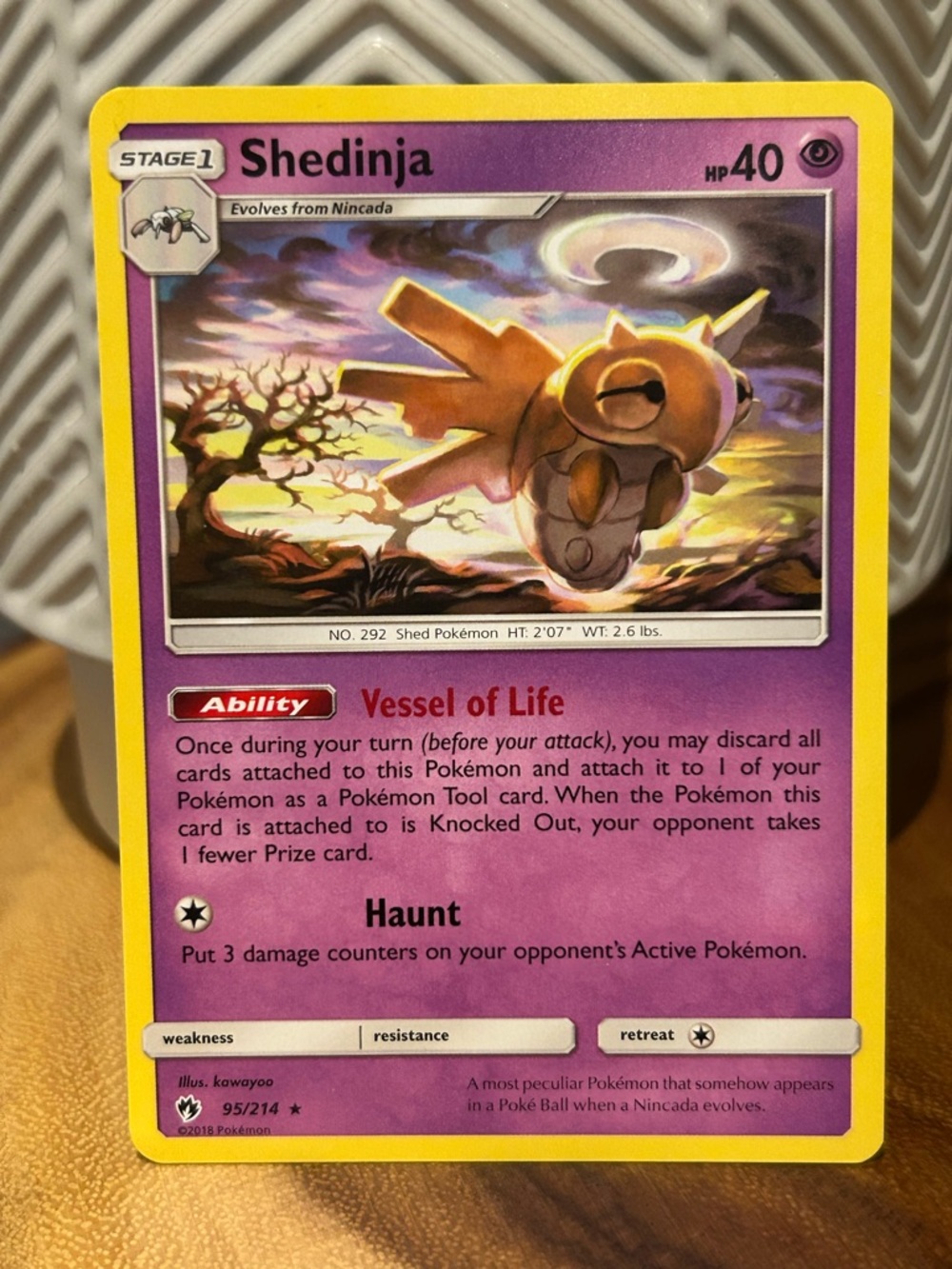 Pokemon Shedinja, 2018, Rare, Collectible, Fan Favorite